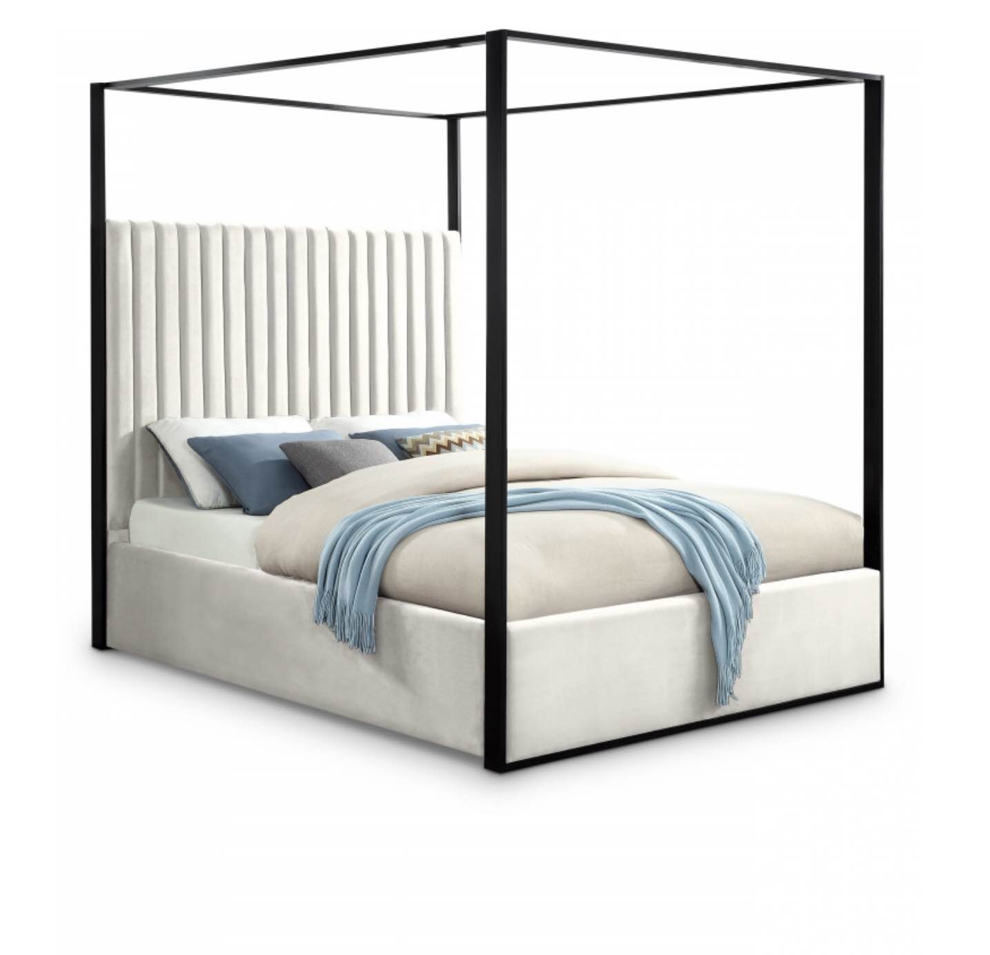 Jax Velvet Bed ( Incomplete Headboard/ Slats Only) 