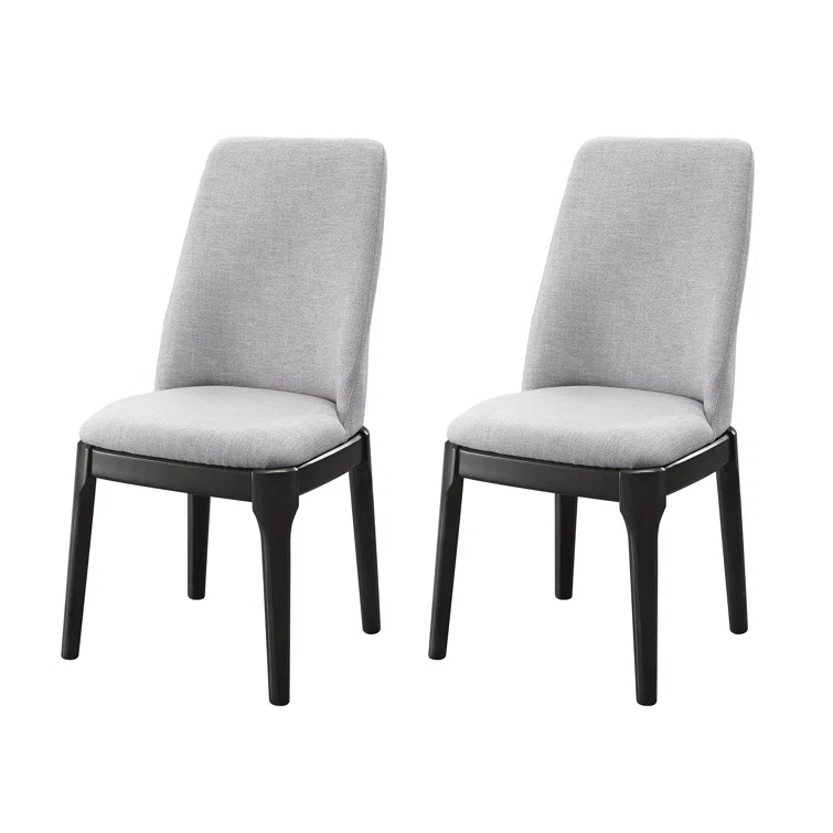 Humboldt Light Grey and Grey Oak Upholstered Side Chair (Set of 2) 