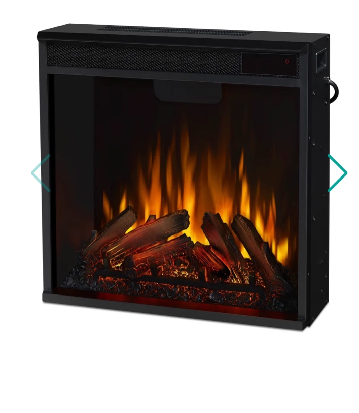 Real Flame VividFlame 4780 BTU 24 Inch Wide Freestanding Electric Firebox