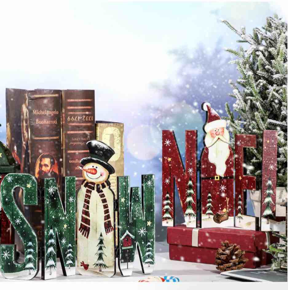 2 Piece Tabletop Snowmen Set