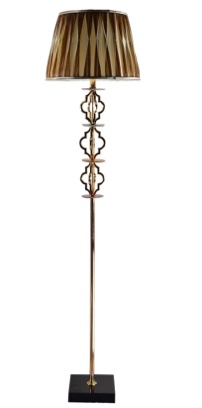 Floor lamp Ti-gold+black 