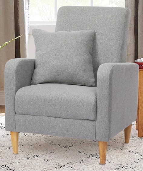 B248 recliner accent chair light grey 