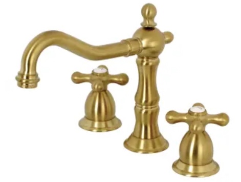 Heritage Widespread Bathroom Faucet with Drain Assembly