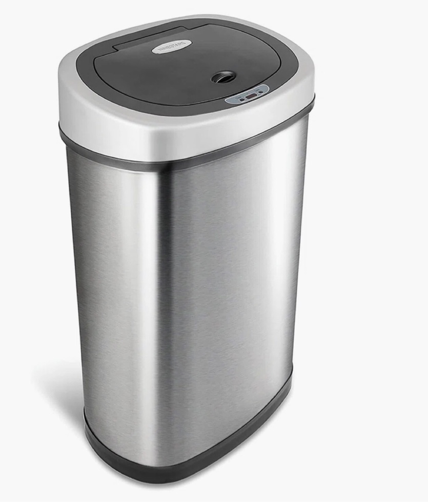 Ninestars Stainless Steel 13 Gallon Motion Sensor Trash Can