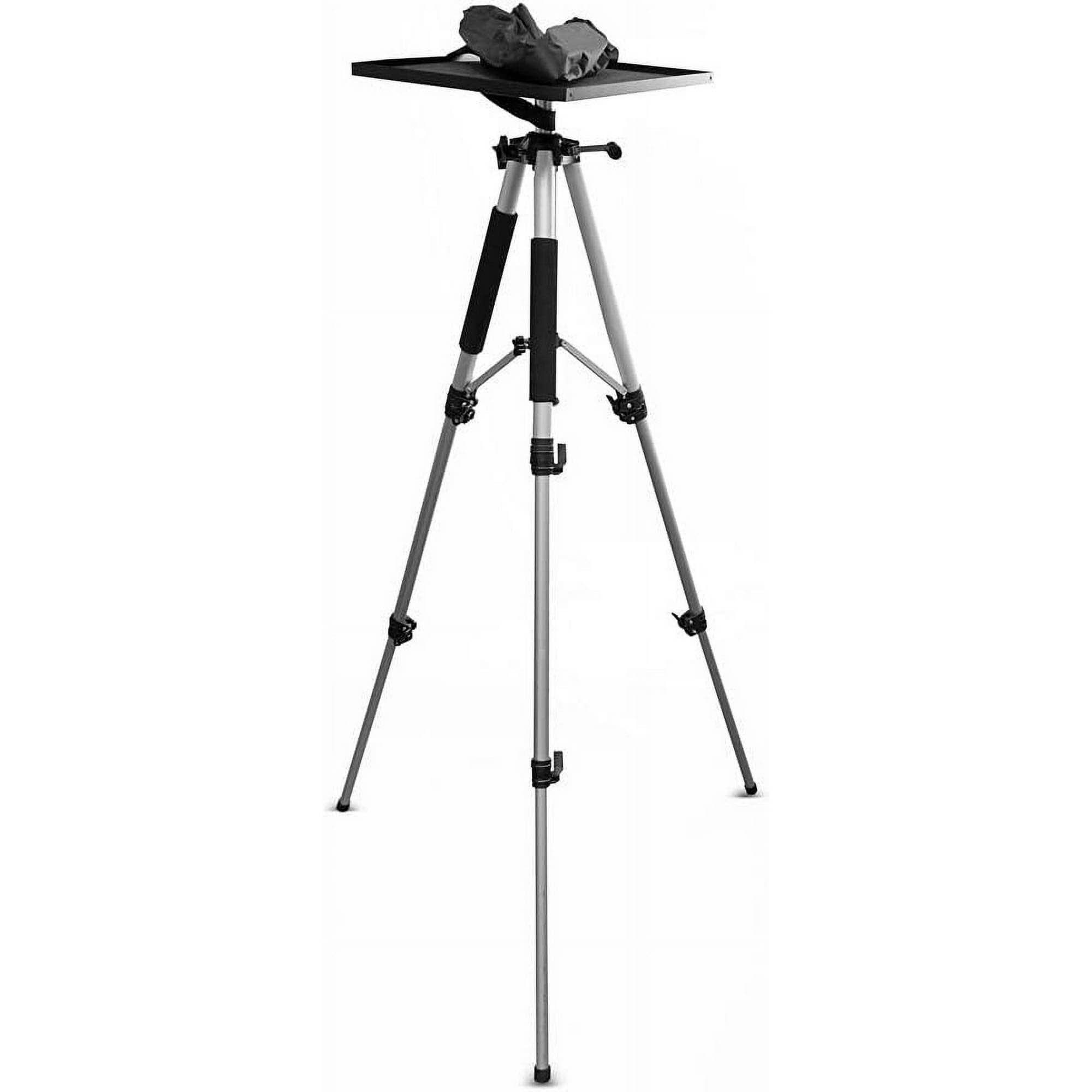 Pyle PRJTPS37 - Video Projector Mount Stand, Adjustable Height, Swivel/Rotating Plate, Tripod Style