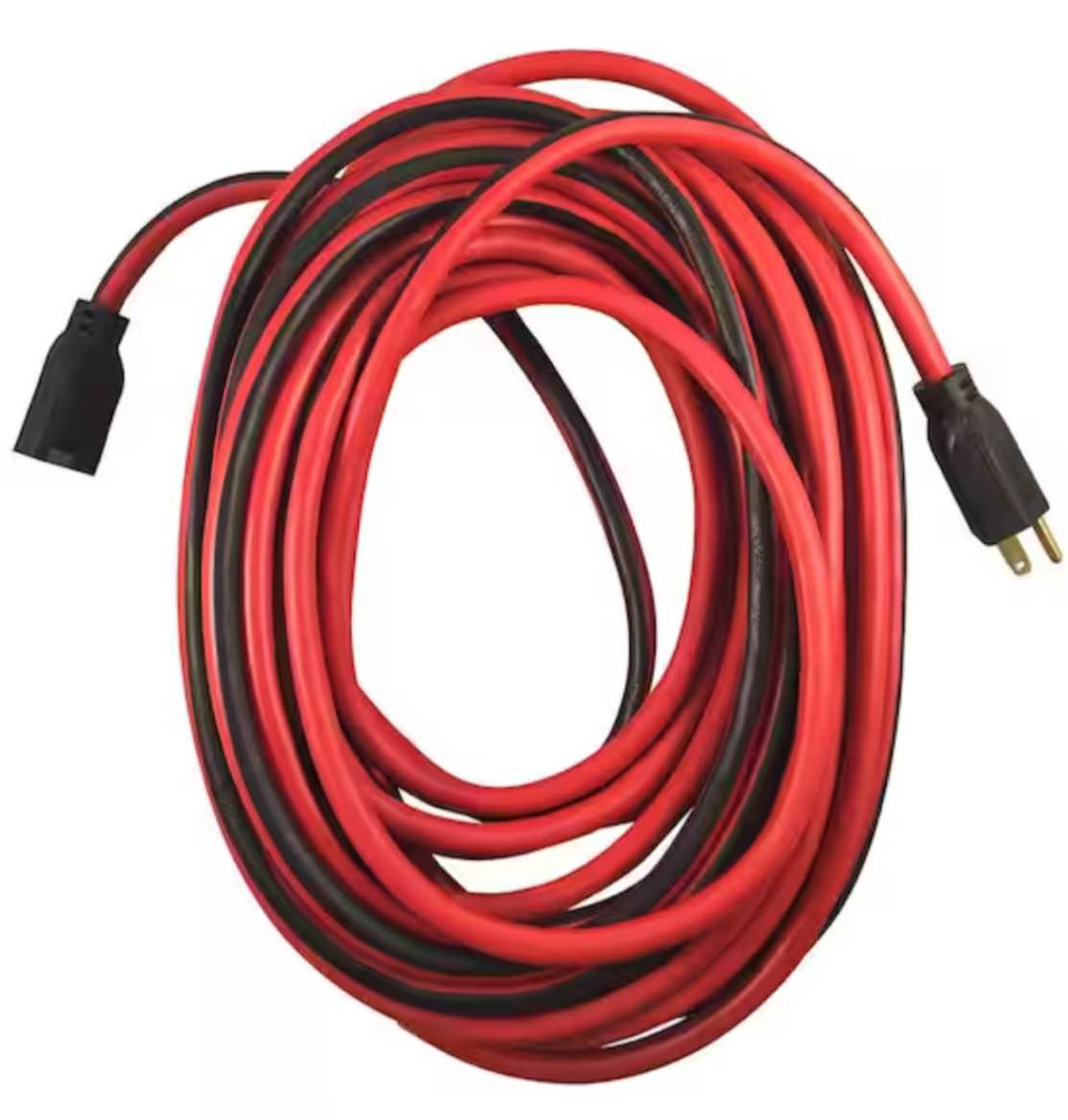 Husky 14/3 100 Foot Medium Duty Black and Red Indoor/Outdoor Extension Cord 