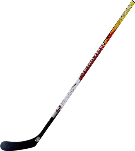 Franklin Sports Street Hockey Sticks - Ambush Junior Street Hockey Stick - Wood and Fiberglass Shaft - ABS Blade - One Piece Stick - 58" Left Handed