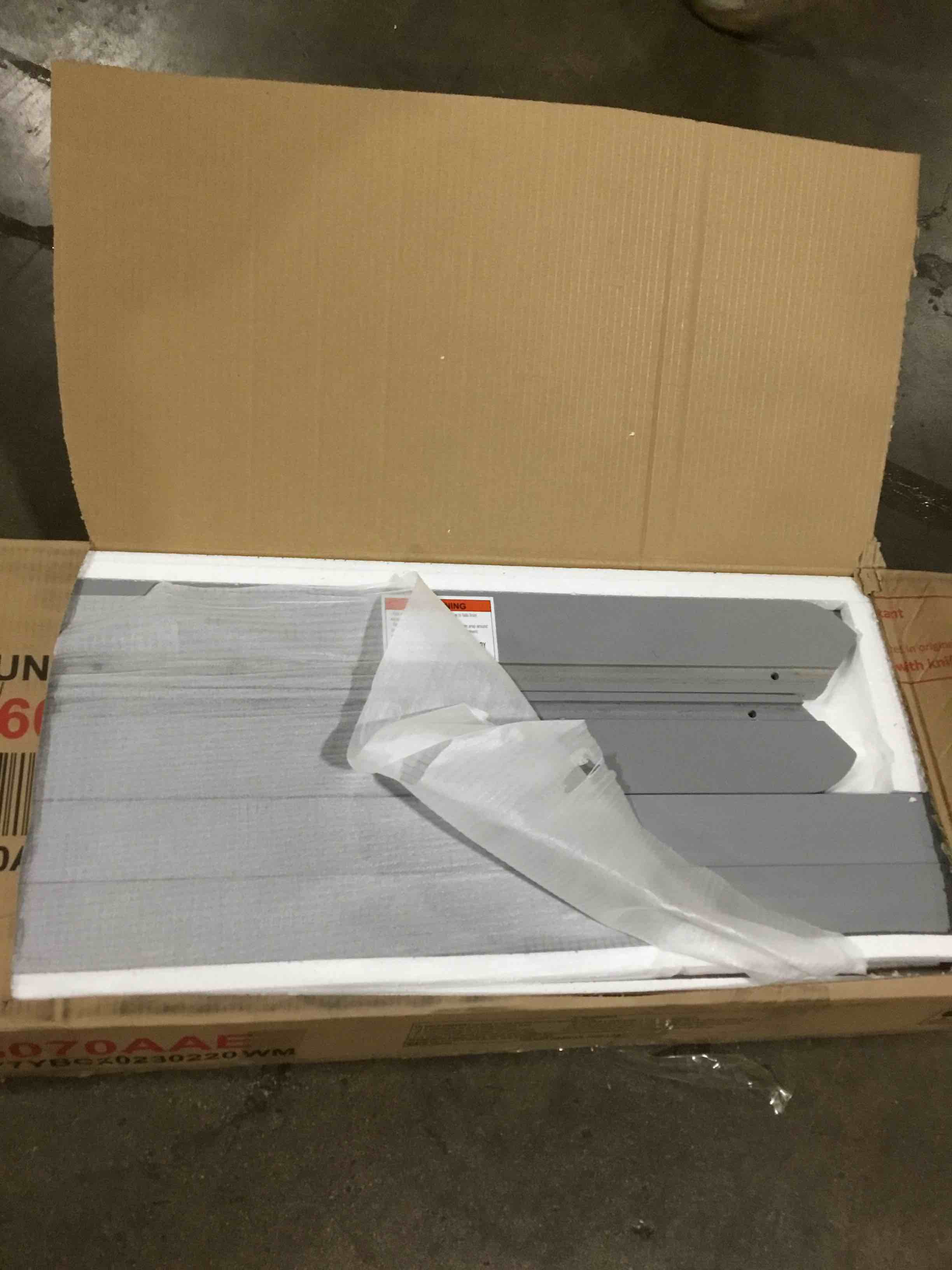 bunk bed with slide- gray, incomplete