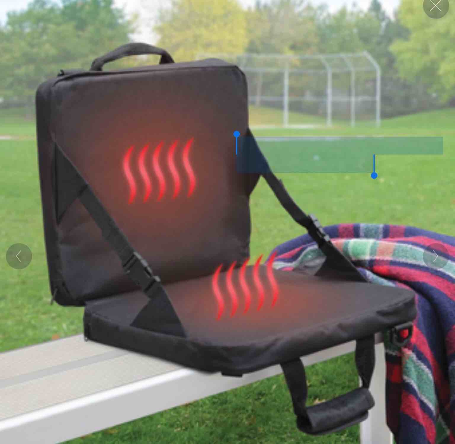 The Rechargeable Heated Massaging Stadium Seat
