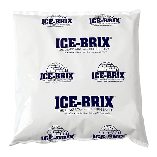 Polar Tech IB 16 Ice Brix Refrigerant Packs, Standard Leakproof, 16oz Capacity (Case of 46)