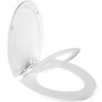 Mayfair 1888SLOW 000 NextStep2 Toilet Seat with Built-In Potty Training Seat, Slow-Close, Removable that will Never Loosen, ELONGATED, White, 2-Pack