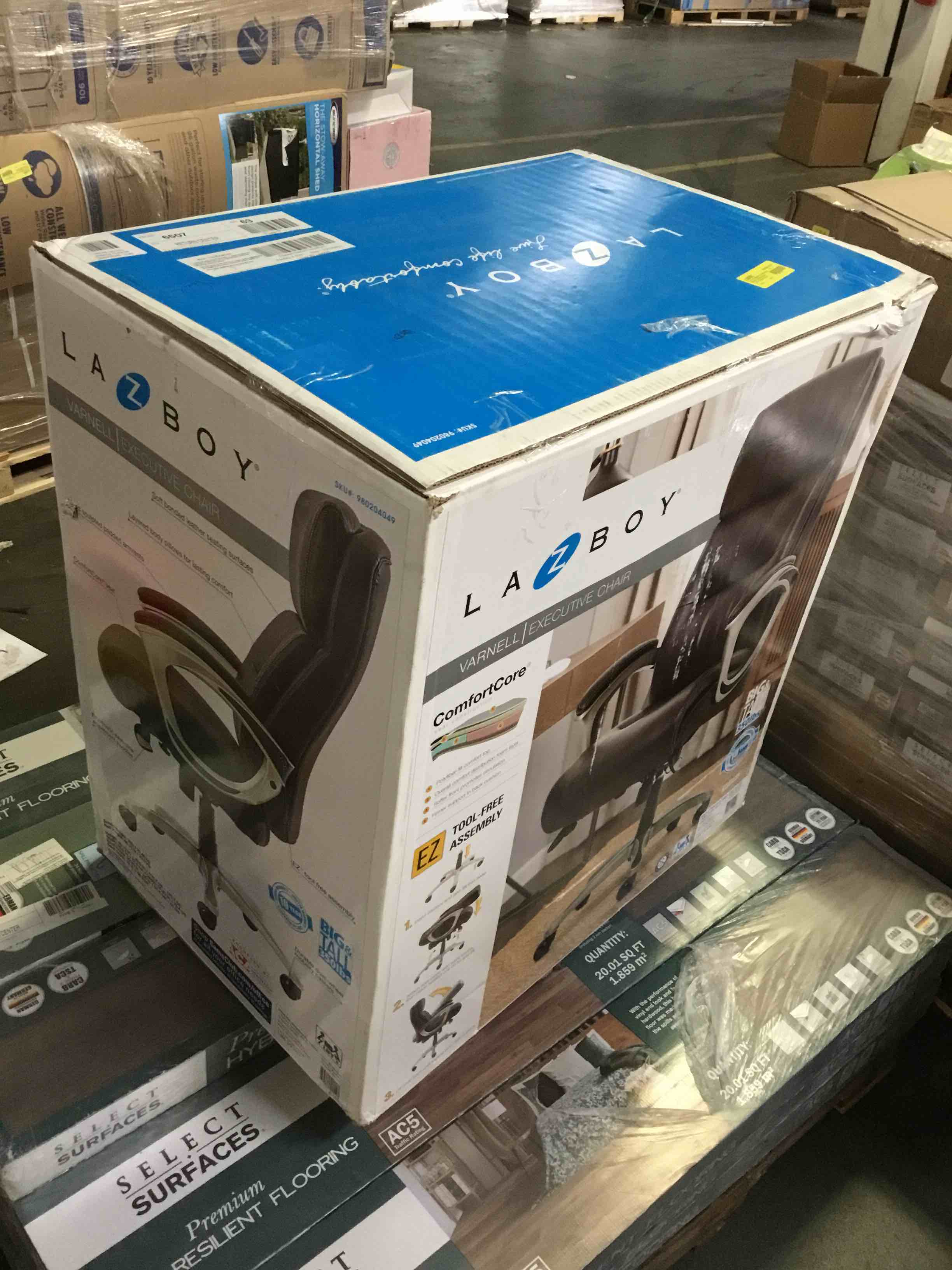 LaZBoy Varnell Big & Tall Executive Chair, Brown