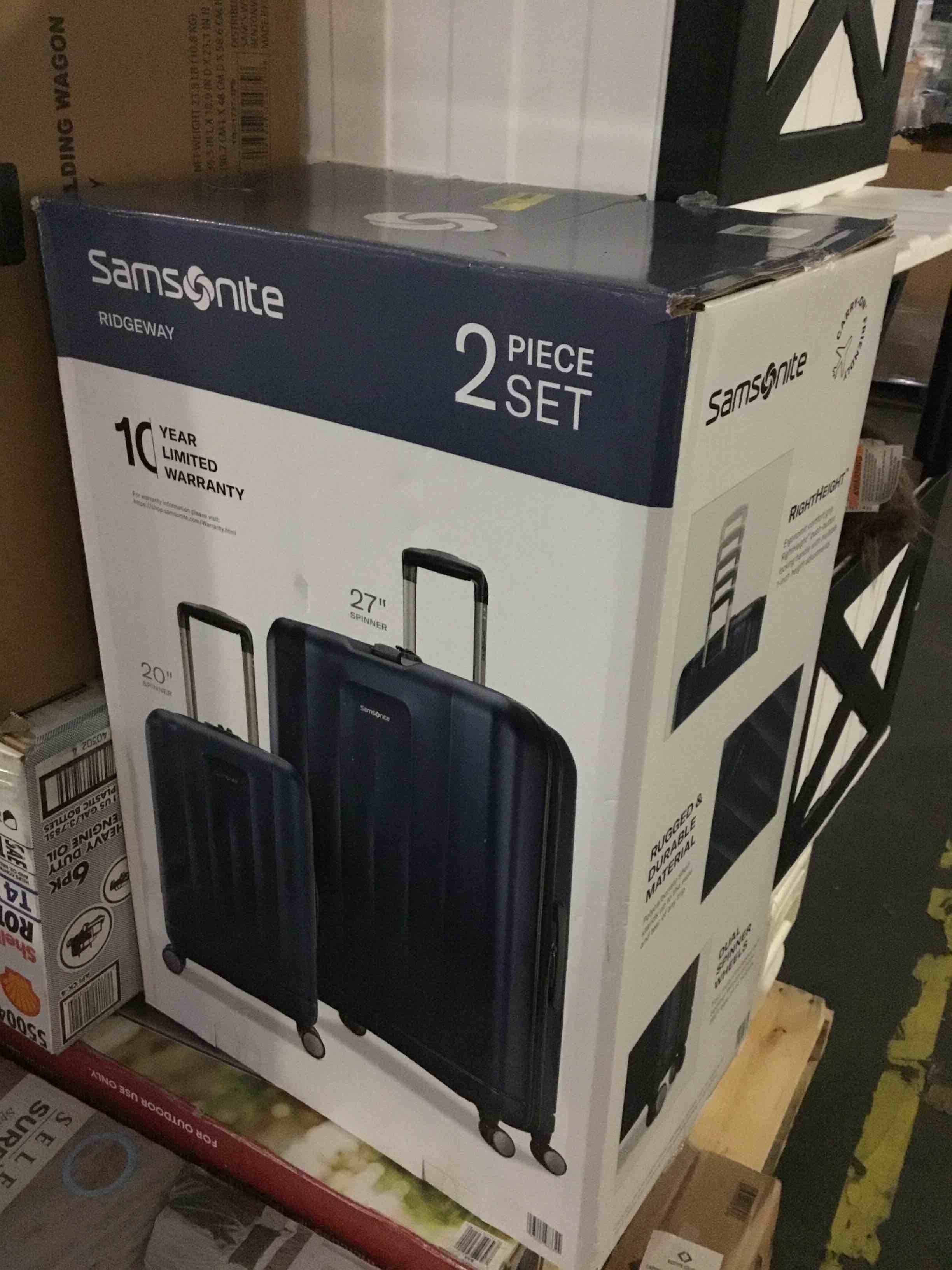 Samsonite Ridgeway Hardside 2-Piece Luggage Set (Blue)