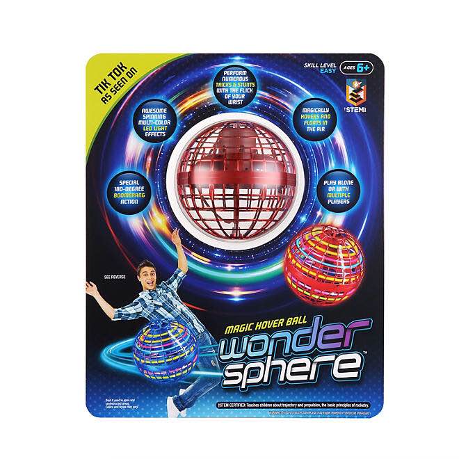 Wonder Sphere Magic Hover Ball (Red Rainbow)