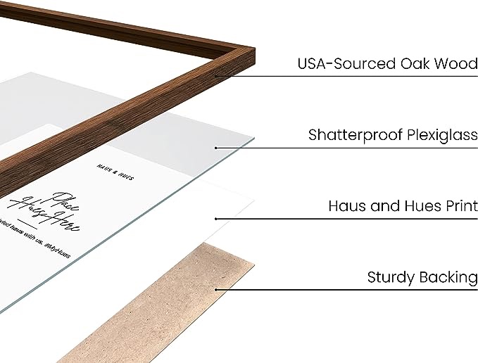 Picture Frame, Wood Grain Finish,