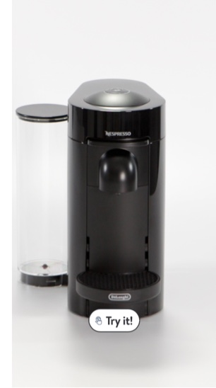 Nespresso Vertuo Plus Coffee and Espresso Maker by De'Longhi, Black