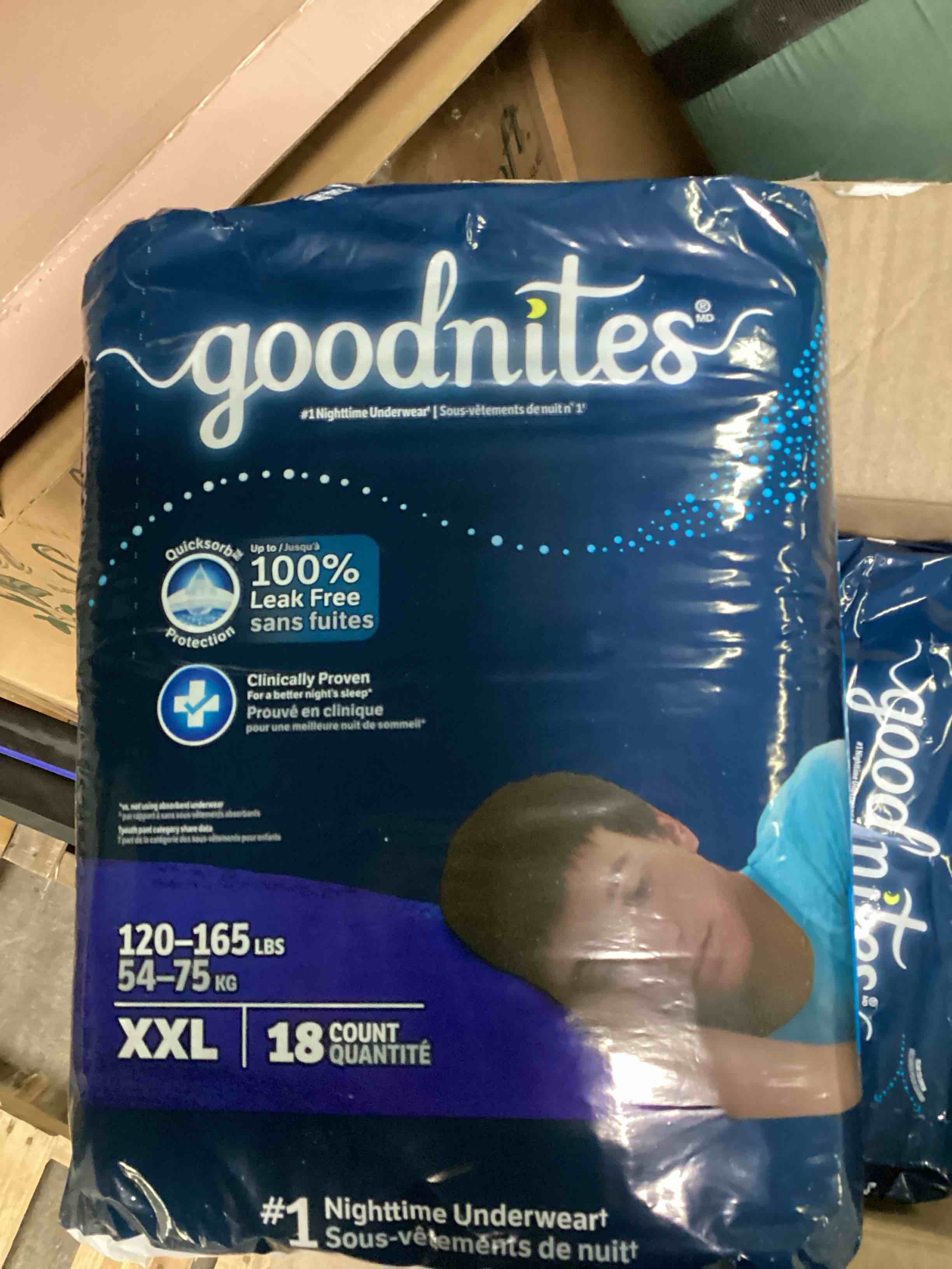 boys night diaper XXL 18 PK