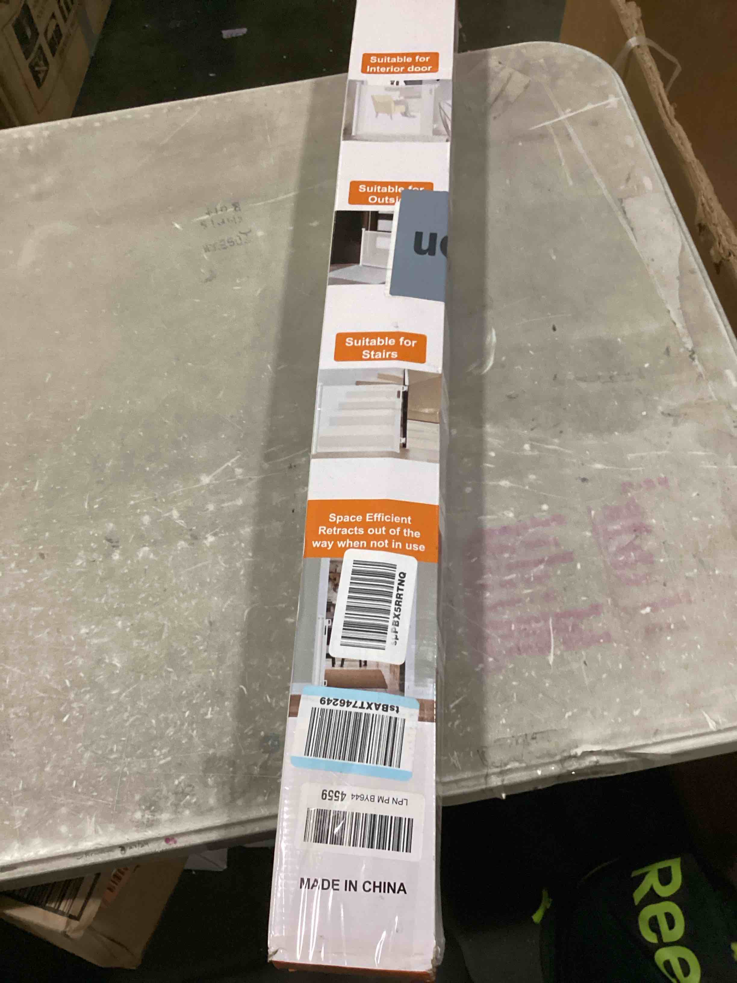 Veraste Retractable Baby Gate,Mesh Baby Gate or Mesh Dog Gate,33" Tall