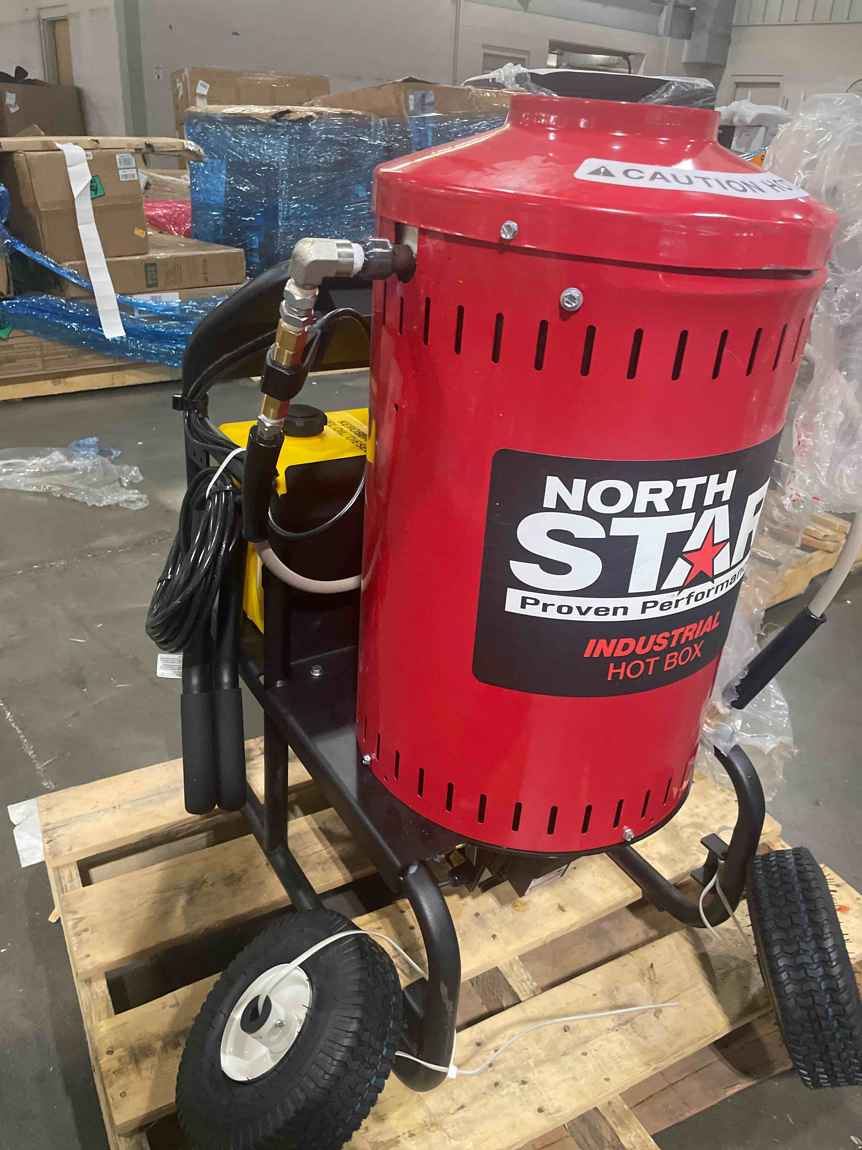 NorthStar Electric Wet Steam Cleaner and Hot Water Commercial Pressure Power Washer Add-on Unit - 4000 PSI, 4 GPM, 115 Volts