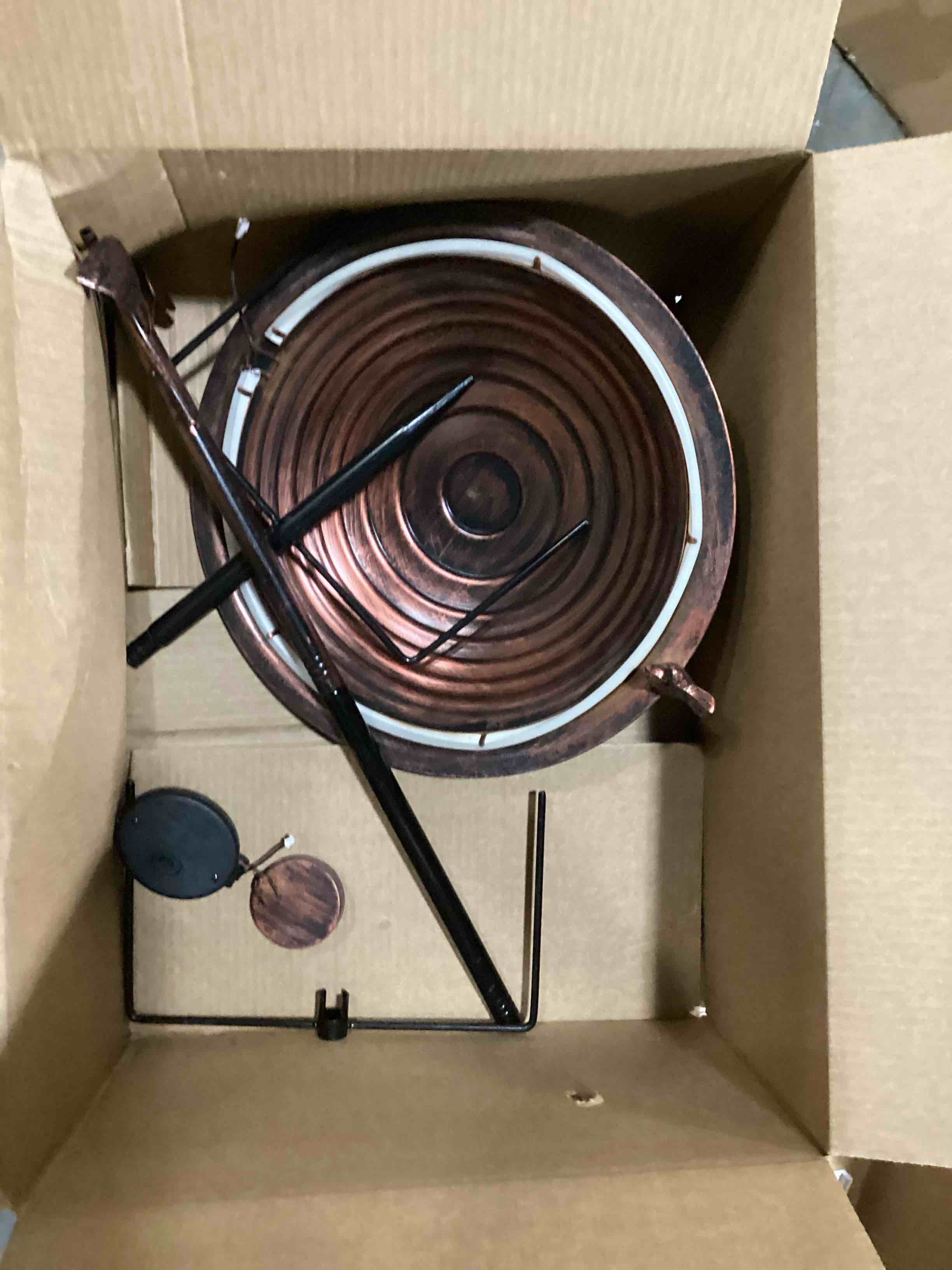 Bird Baths for Outdoors 15" Dia Large Metal Bird Bath with Solar Strip