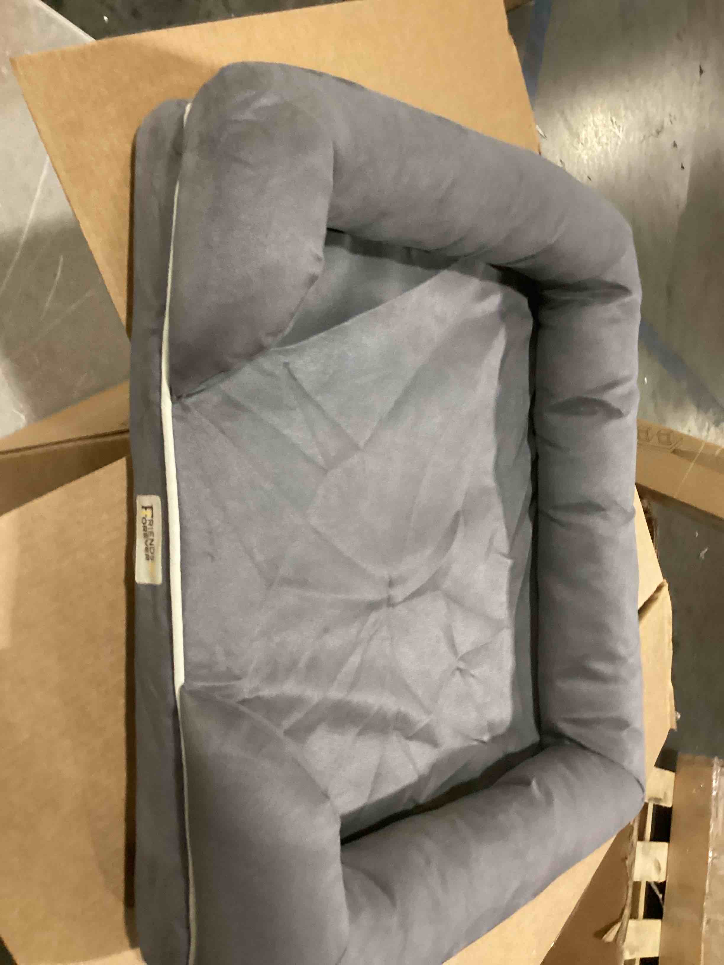 Friends Forever Small Dog Bed, Orthopedic Dog Sofa Memory Foam Mattress