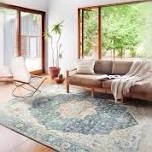 Loloi II Skye Collection SKY-12 OCEAN / MULTI, Traditional 9'-0" x 12'-0" Area Rug picture similar