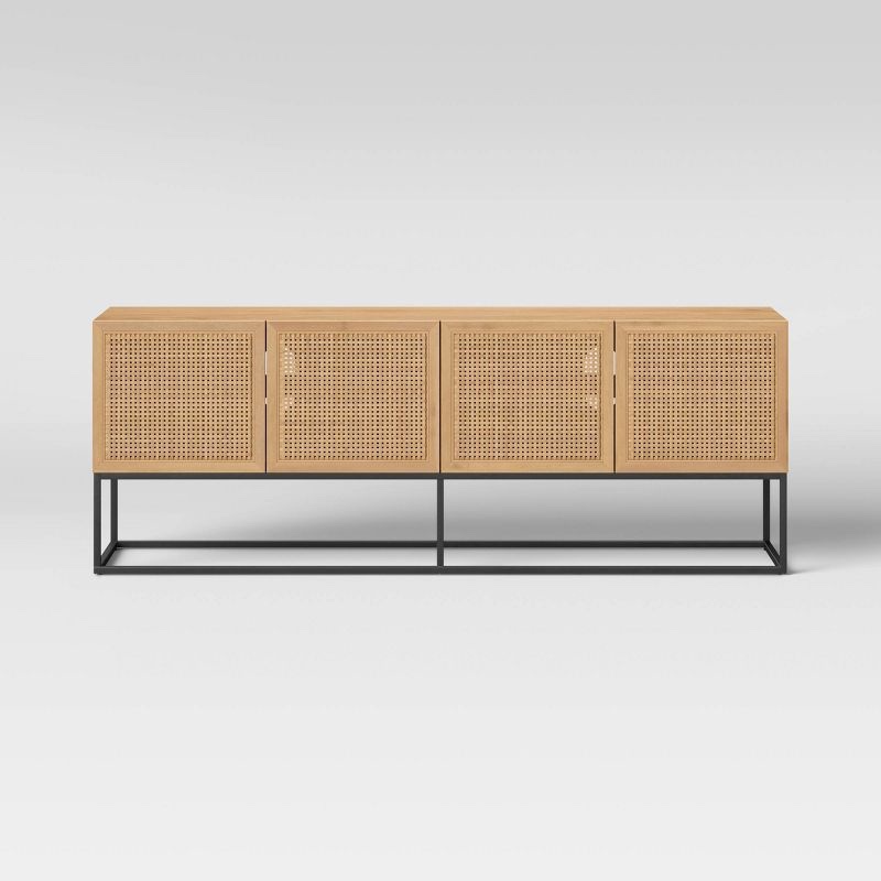 Belmar Woven TV Stand for TVs up to 60" Natural - Threshold