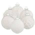 Holiday Time 9 Glass ornaments decor decoration white