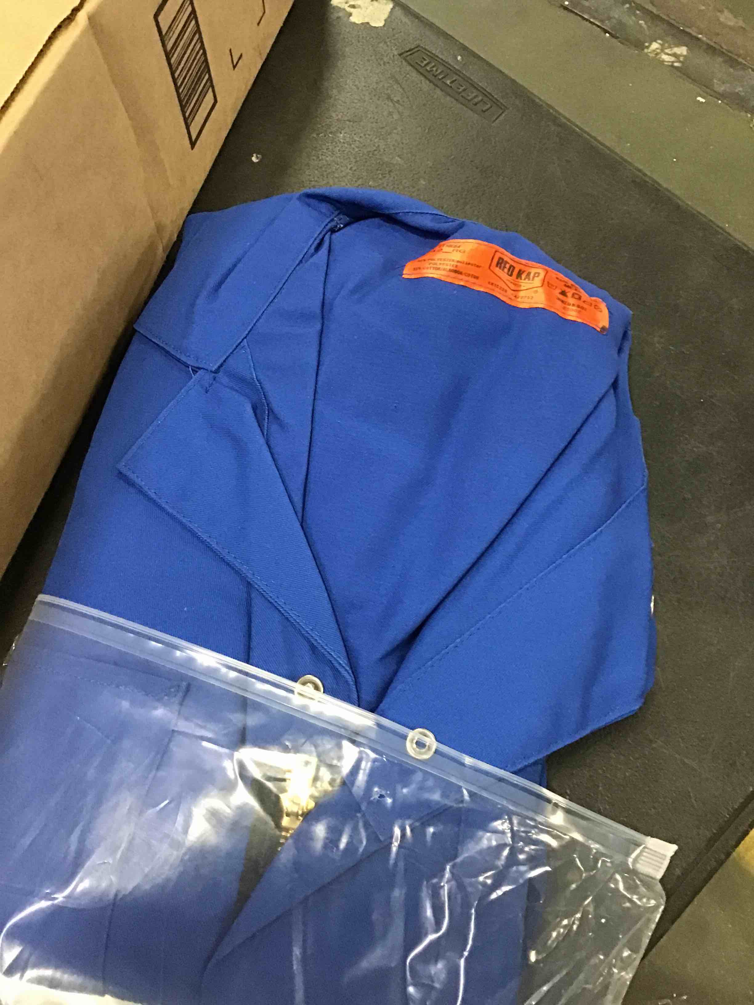 Red Kap Men's Twill Action Back Coverall, Electric Blue, 42