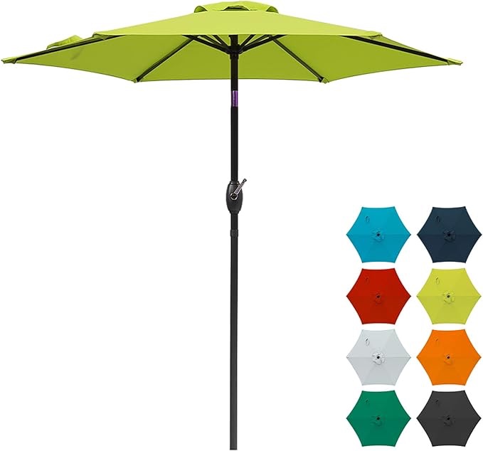 SUNVIVI OUTDOOR Patio Umbrella with Tilt and Crank for Pool Balcony Backyard