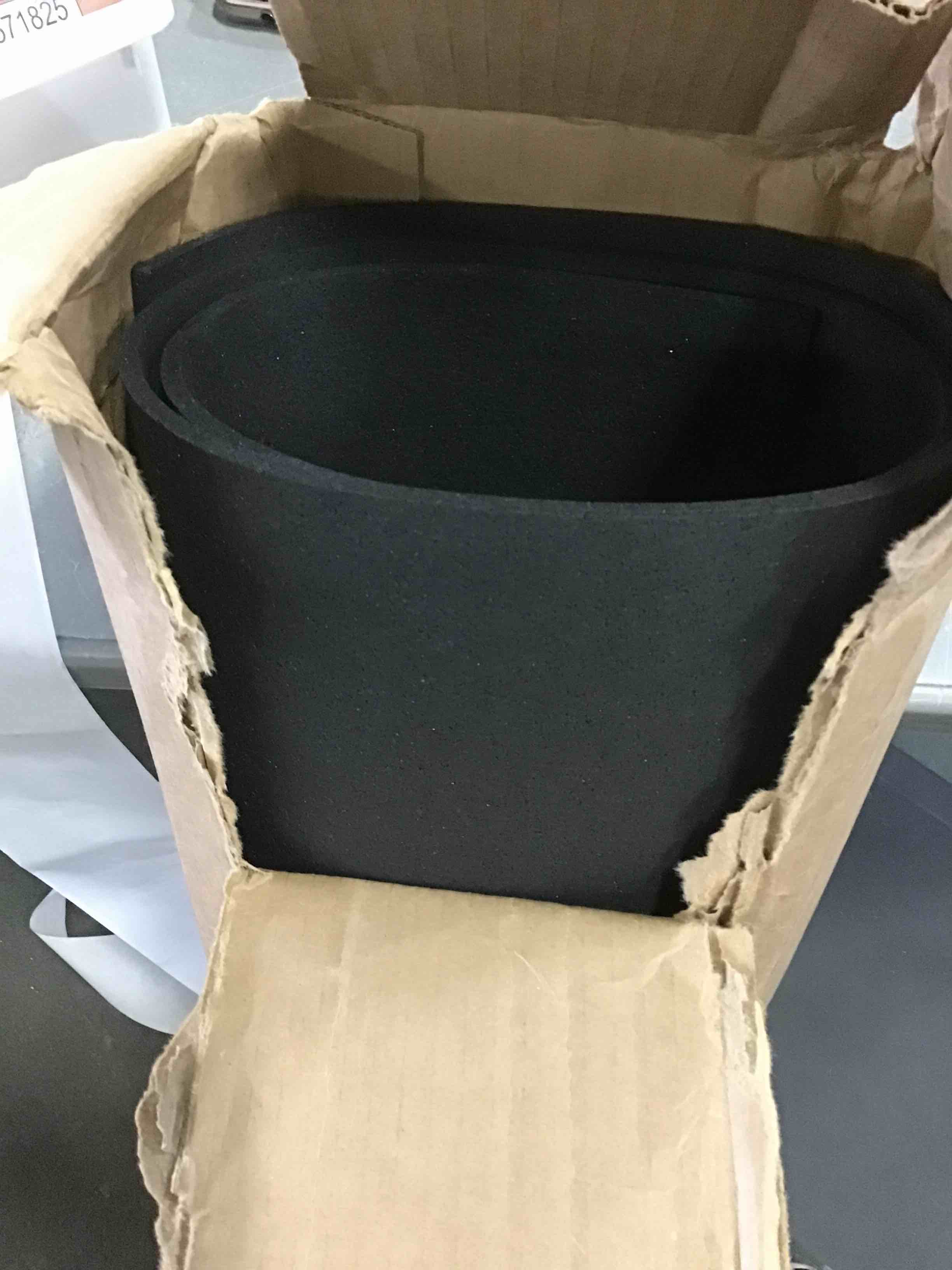 Rubber Cal Elephant Bark Floor Mat 3/16-inch x 4 x 3-Feet Black