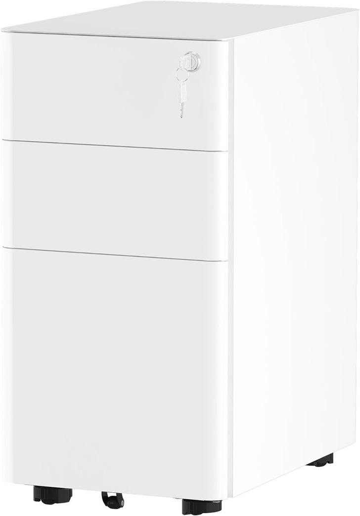 Yitahome pure y Easy mini Round Edge 3-Drawer Mobile Cabinet 