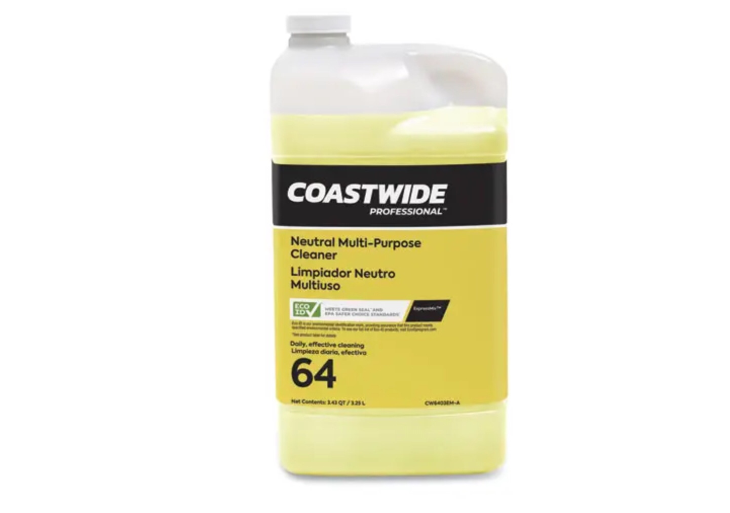 Coastwide Professional Multi-Purpose Neutral Cleaner 64 Concentrate for ExpressMix, 3.25L