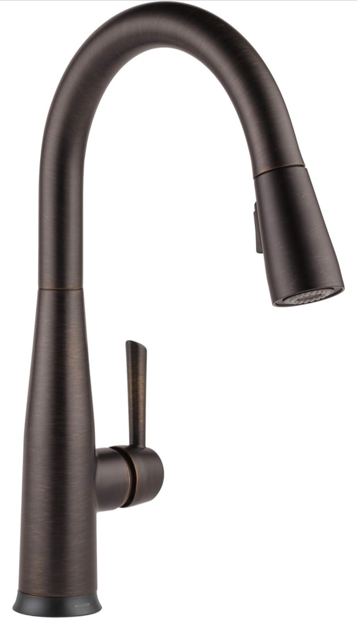 Delta Faucet Essa Touch Kitchen Faucet, Oil Rubbed Bronze Kitchen Faucets with Pull Down Sprayer, Kitchen Sink Faucet, Faucet for Kitchen Sink, Touch2O Technology, Venetian Bronze 9113T-RB-DST