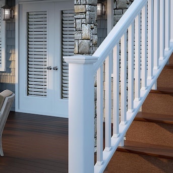 •DECKORATORS 4-in × 4-in White Composite Deck Post Cap
