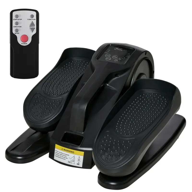 Soozier Foot Pedal Exerciser Mini Rehabilitation Bike w/ Adjustable Speed, LCD Display