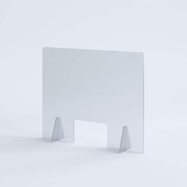 35.5 in. W x 31.5 in. L x 0.25 in. Thick Clear Acrylic Countertop PPB Sneeze Guard/Shield