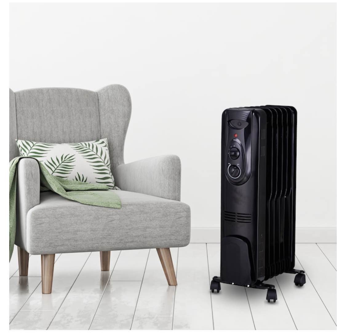 1500-Watt Convection Flat Panel Indoor Electric Space Heater with Thermostat