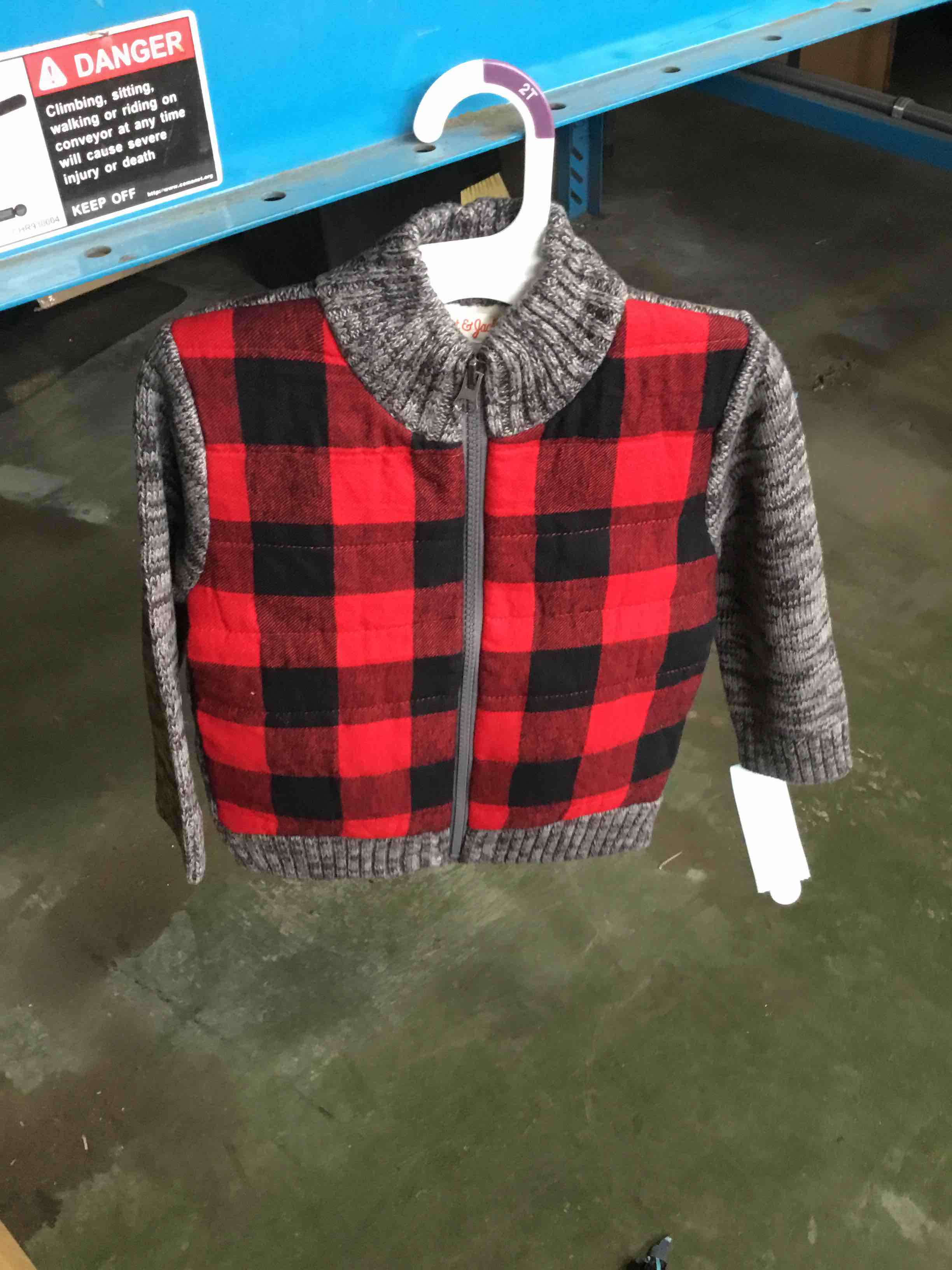 Cat & Jack Red Flannel 12M