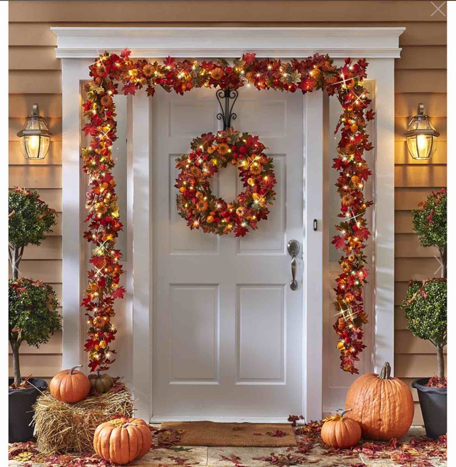 The Cordless Prelit Autumn Celebration Trim