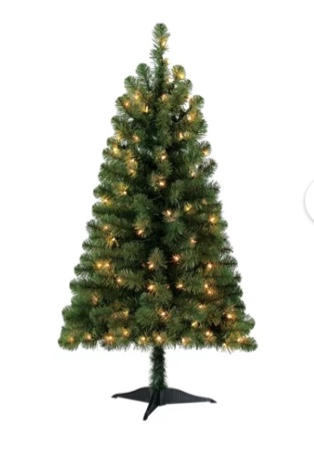 Holiday Time 6.5 Foot Pre-Lit Madison Pine with Clear Lights 