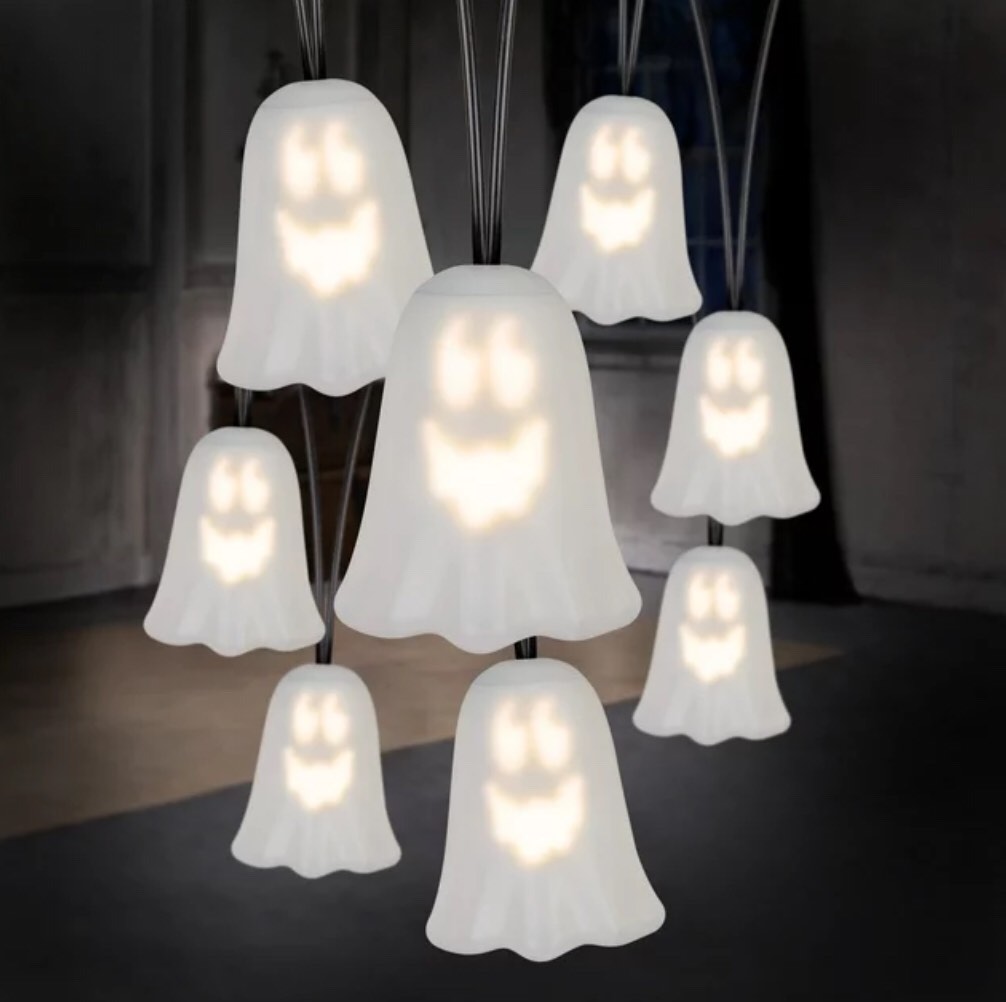 8 Count 98 Inch Musical Ghost String Lights Halloween Decoration Way To Celebrate!