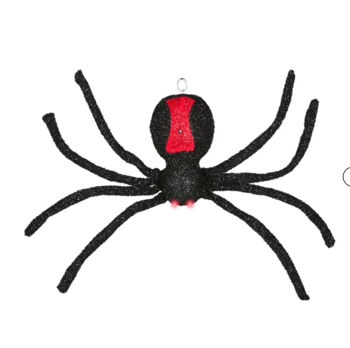 Way To Celebrate 2 Foot Black Widow Spider Sound and Motion Activated Dropping Spider Decoration for Halloween by Way to Celebrate!