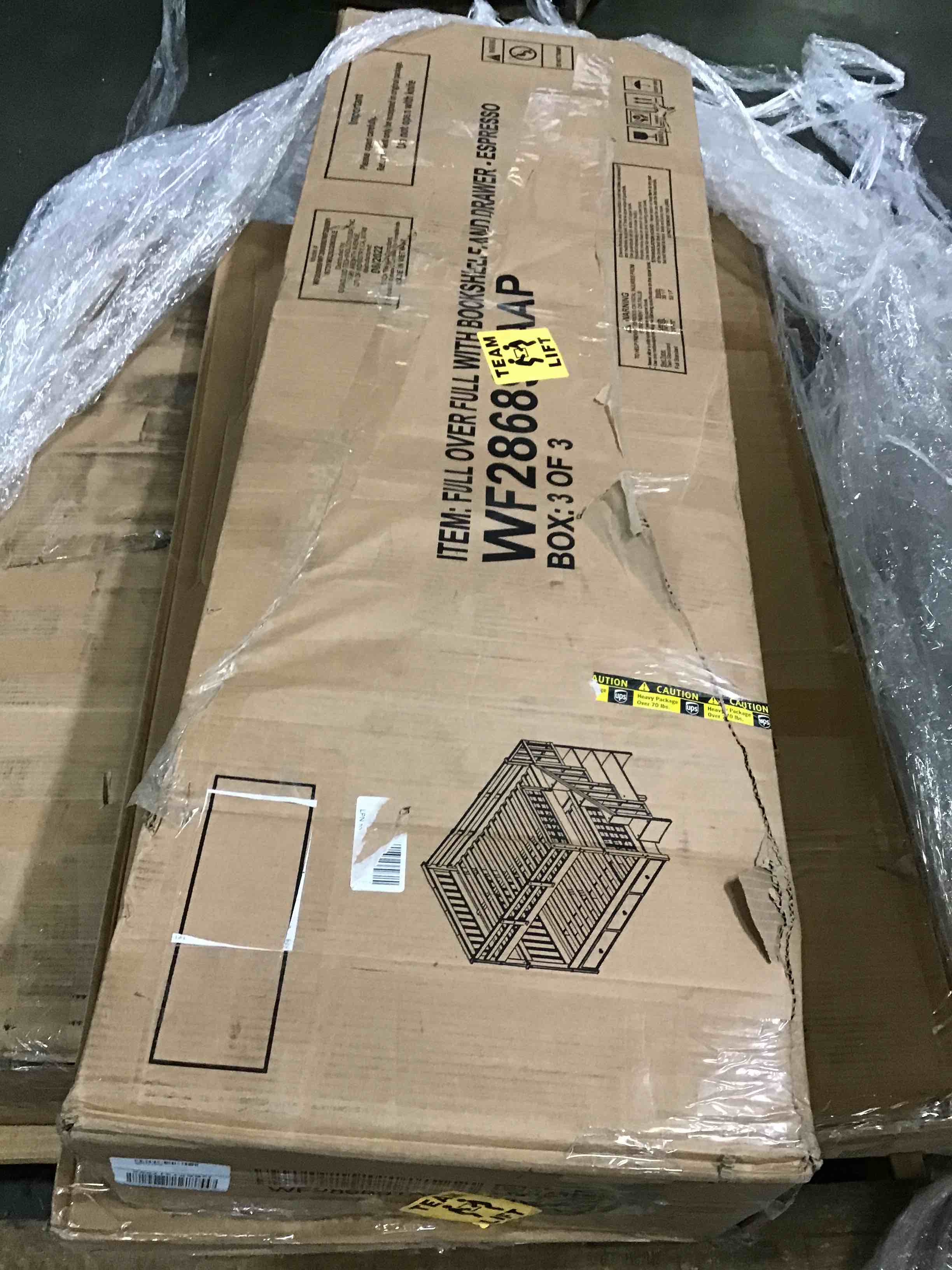 Full over full bunk bed