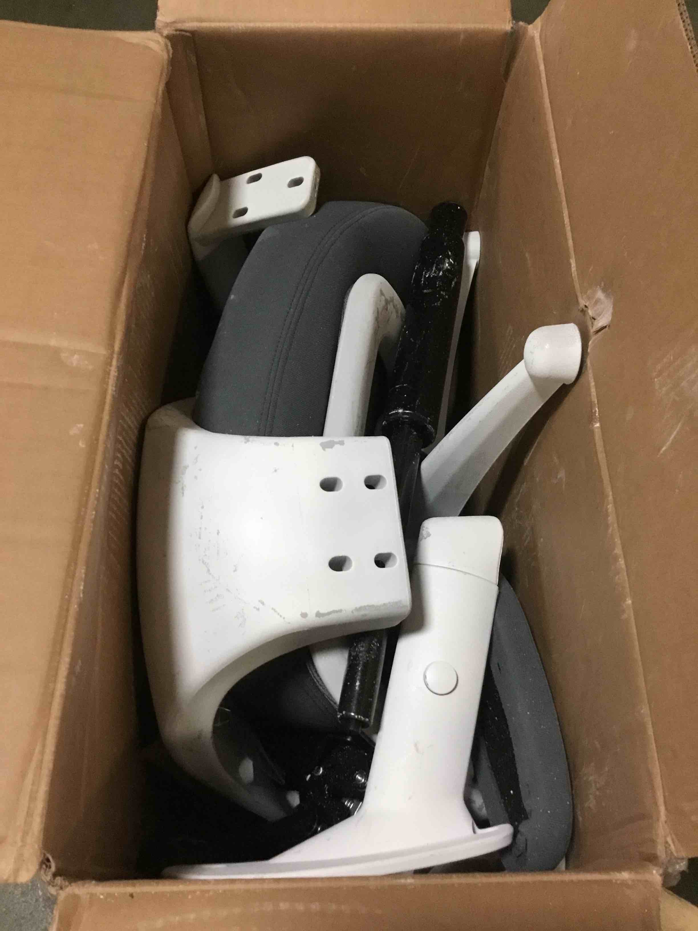 BOLISS Ergonomic Office Computer Desk Chair Height Adjusting Arm Waist Support Function,400 lbs -Grey