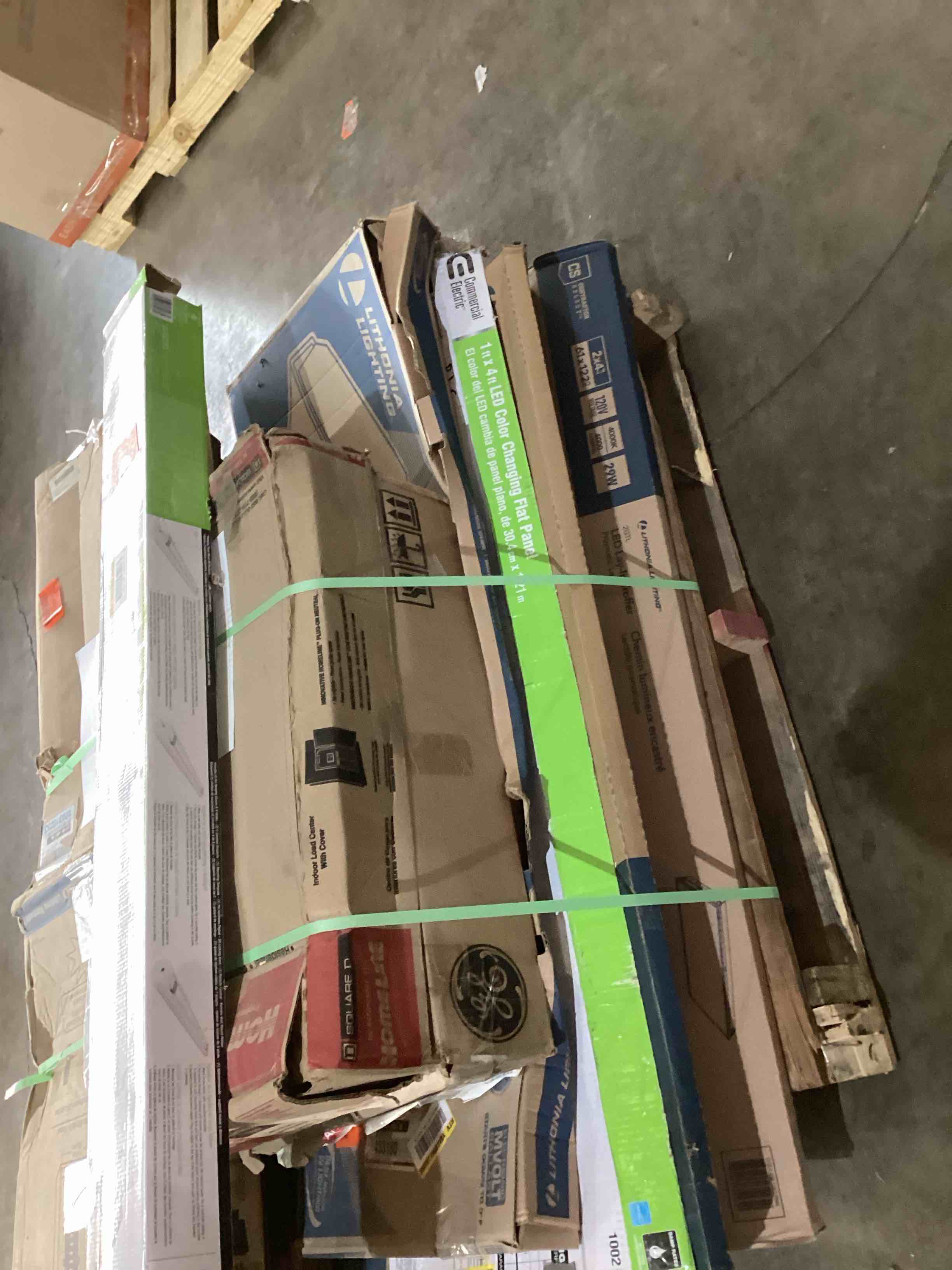 Assortment Of Miscellaneous Lights And Breaker Boxes