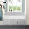 Voltaire 66 x 32 in. Acrylic Left-Hand Drain with Integral Tile Flange Rectangular Drop-in Bathtub in white