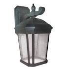 Black Wall Fixture With Clear Diffuser