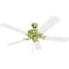 Volume Lighting 52 in. Indoor Polished Brass Ceiling Fan with White Blades