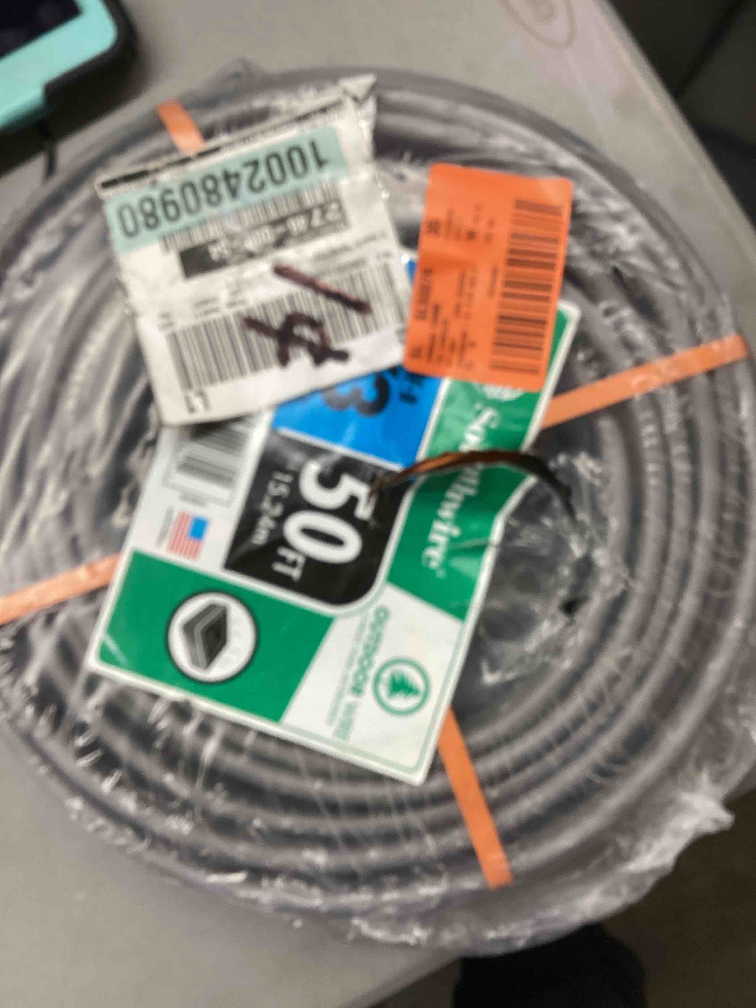 Southwire 50 ft. 6/3 Gray Stranded CU UFB W/G Wire